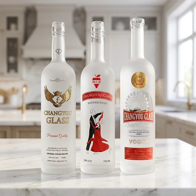 Wodka-flessen