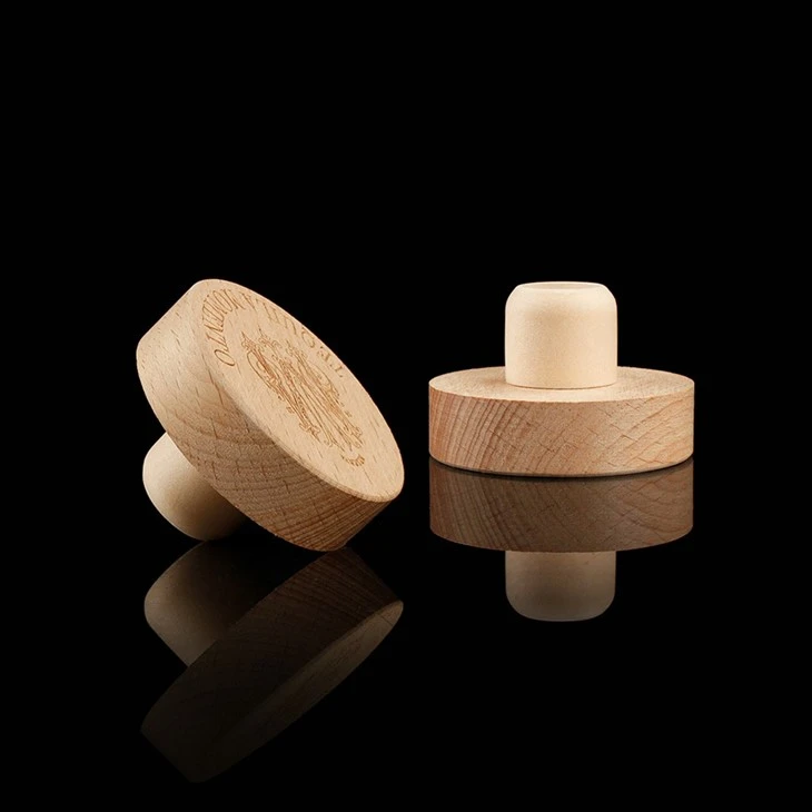 T-shape Wooden Top Glass Bottle Plug price